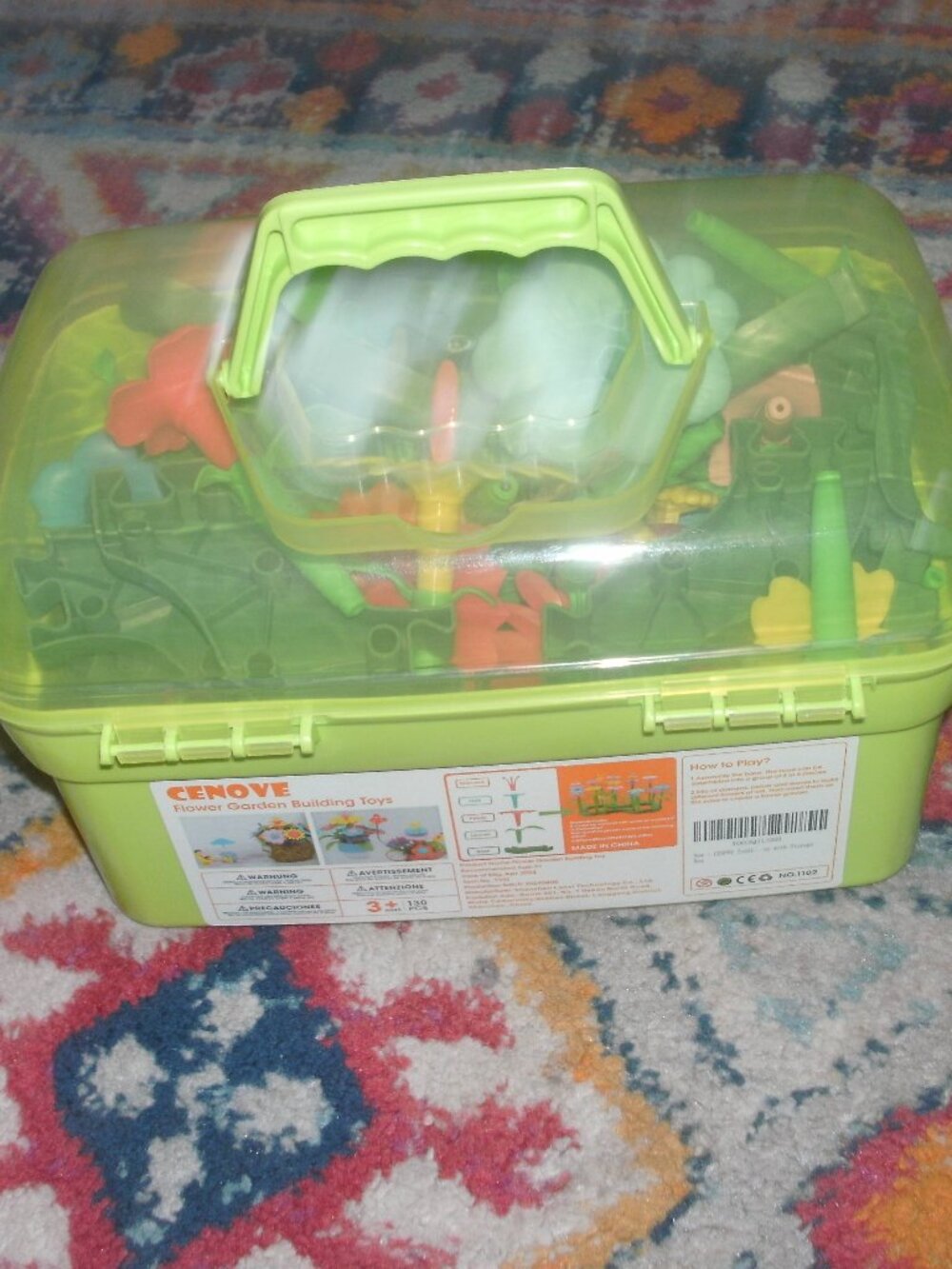 CENOVE Flower Garden Building STEM Toy Set with Storage Box